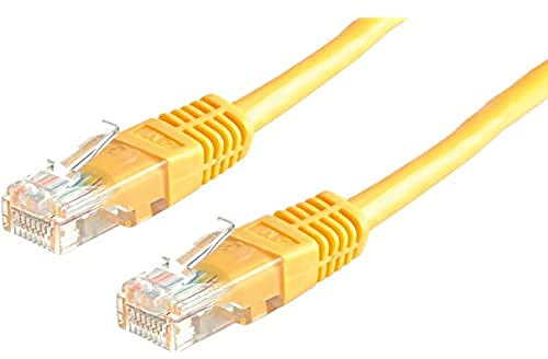 VALUE Cordon LAN Cat 6 | Câble réseau UTP Ethernet avec connecteur RJ45 | jaune 1 m