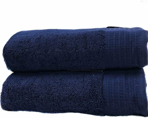viceroy bedding Navy Blue 650gsm 6pc Prestige 'Luxor' Egyptian Cotton Towel Bale Bundle Gift Set