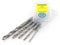 FAMAG 1597511 5pcs HSS-ground 1/4 Hex Long Shank Brad Point Drill Bit Set in Plastic Case