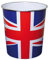JVL Union jack flag waste paper bin 25x26.5cm 100% polypropylene