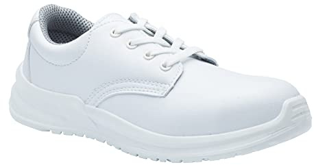 Blackrock Lace-Up-Sicherheitsschuhe für Männer & Frauen, Stahlkappe, Koch | Krankenpflege, Orthopädie, rutschfeste Arbeitsschuhe, Hygiene, Catering, Arbeit & Utility Sicherheitsschuhe, Anti-Rutsch
