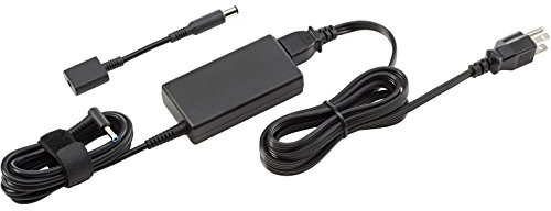 HP Adattatore Smart CA da 45 W, Compatibile con i Notebook HP Spectre, Elite e ProBook, Connettore Smart AC ad Angolo Retto da 4,5 mm a 7,4 mm, Lunghezza Cavo 180 cm, Nero