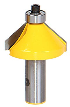 Yonico 13106 45 Degree Chamfer Edge Forming Router Bit 1/2-Inch Shank
