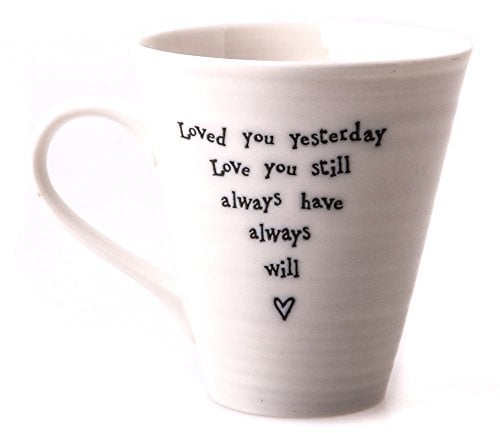 East of India Loved You Yesterday Porcelain Mug