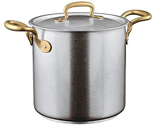 Pentola di catering Cm 20 Con Coperchio 1965 Vintage Inox