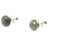 Art Gecko Ohrstecker Labradorit, rund, Sterlingsilber, 7 mm