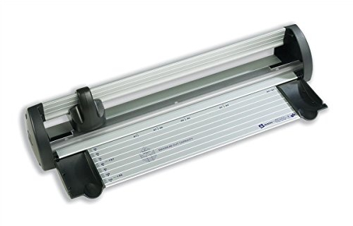 Avery Compact Paper Cutter Trimmer, Black and Teal, 12 Sheet Capacity, A3CT