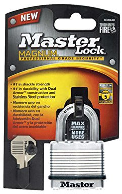 Master Lock - Candado magnético laminado de 0,95 cm de diámetro. Llave en blanco de acero M1 de 2,5 cm