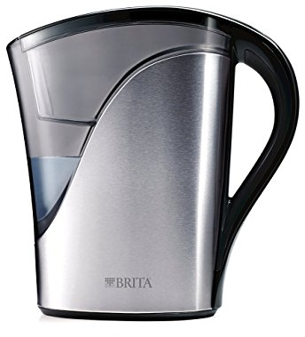 Brita Stainless Steel Water Filter Pitcher, 8 Cup by Brita