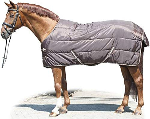HKM Winterdecke -4102 braun/beige, rückenlänge 105 cm
