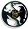 DISC'O'Clock Shallplattenuhr The Crow - Lautlos Wanduhr, einfach aufzuhängen. 100% Made in Italy Handwerkliches Produkt