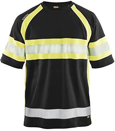 Blakläder Warnschutz-T-Shirt High-Vis Klasse 1 Größe, 1 Stück, L, schwarz/gelb, 333710519933L