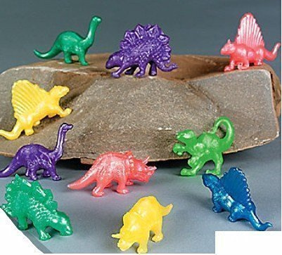 MunchieMoosKids Pack of 20 Stretchy Colour Dinosaurs - Ideal Loot Party Bag Stocking Filler
