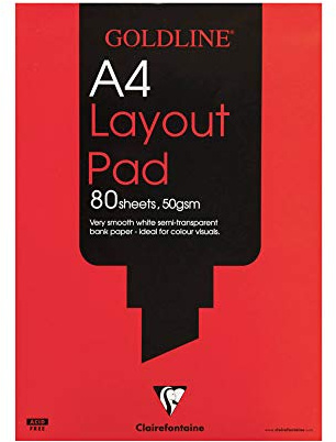 Clairefontaine Goldline A4 Layout Pad