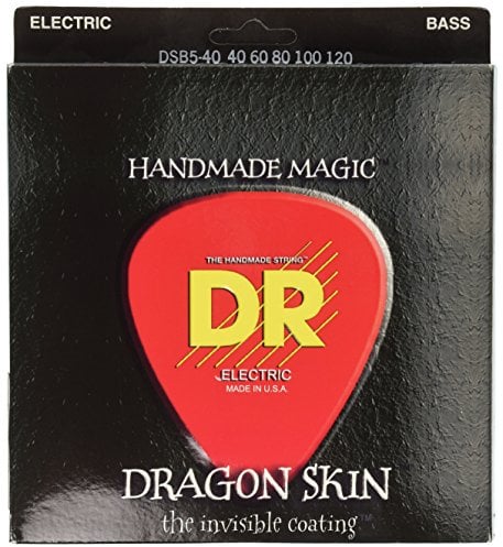 DR String DSB5-40 Dragon Skin Jeu de cordes pour guitare basse