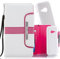 numia Schutzhülle für HTC One Mini Hülle [herausnehmbares Case] PU Leder Tasche Kartenfach [Rosa]