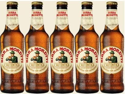 L'Autentica Birra Lager Moretti 5er-Vorteilspack (5x330 ml) inkl. Pfand