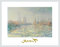 Claude Monet Das Auftauen Poster Bild Kunstdruck im Alurahmen Silber matt 24x30cm