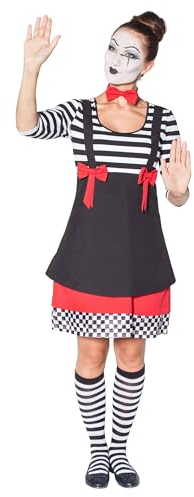 Deiters Pantomime Frau 2-tlg. schwarz/weiß 38