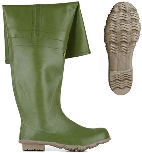 Superga Stivali in gomma Country Uomo, Verde 927, 40 EU