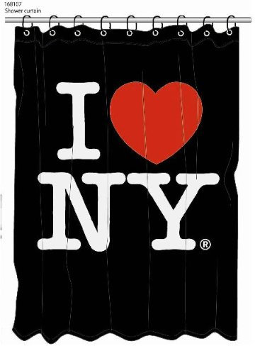 Rideau de douche-i love nY design- design new york