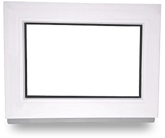 Kellerfenster - Kunststoff - Festverglasung (FIB) - weiß - BxH 100x80cm - 70mm Profil - 2-fach-Verglasung - Wunschmaße möglich