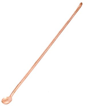 NKlaus 20cm Lang Weihrauch Löffel aus Kupfer Handarbeit für Räucherwerk Weihrauch Kräuter Weihrauch-Löffel für Räuschern 1594