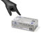 ISC Hygiene & Safety Nitrilhandschuhe M, Einweghandschuhe, Einmalhandschuhe, Kochhandschuhe Lebensmittel - 100 Stück Größe 8 Medium schwarz - puderfrei non latex latexfrei - Gummihandschuhe Einweg