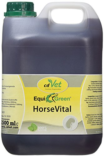 cdVet Naturprodukte EquiGreen HorseVital 2.5L - Unterstützt Pferdegesundheit und Fellpflege - Ernährungsbedingte Unterstützung