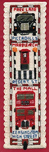 Textile Heritage Collection Cross Stitch Bookmark Kit - Streets of London