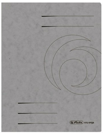 Herlitz 11159589 Schnellhefter A4 grau 10er Packung