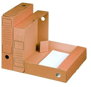 Smartbox Pro 226100220 Archivablagebox Basic, 252 x 70 x 317mm, 20er-Set, Rückenbreite 7,5 cm, braun