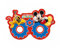 Procos 81521 - Papier-Masken Playful Mickey, 6 Stück, Größe 11 x 17,5 cm, mit Gummiband, Gast-Geschenk, Karneval, Geburtstag, Mottoparty