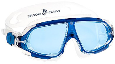 Mad Wave M0463 01 0 03 W Schwimmmaske/Schwimmbrille, Unisex, Einheitsgröße Einheitsgröße blau/weiß