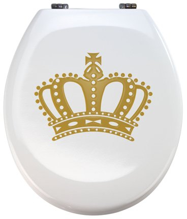 Grafix Aufkleber Gold Krone für Pressalit WC Toiletten Deckel