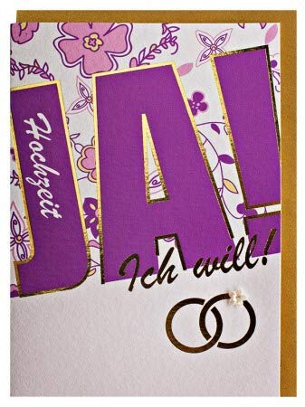 Hochzeitskarte JA ich will