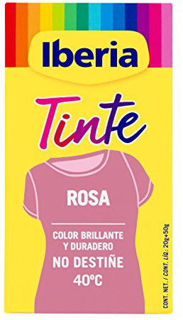 Iberia - Tinte Rosa para ropa, 40°C