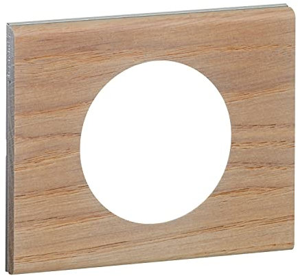 LEGRAND - Plaque Céliane - Plaque de Finition pour Prises et Interrupteurs Céliane - 1 Poste - Chêne Blanchi