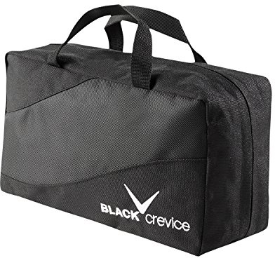 BLACK CREVICE Kulturbeutel I Kulturbeutel zum Aufhängen I Kosmetiktasche mit Spiegel I Kulturtasche mit 3 Innentaschen mit Reißverschluss I abnehmbares Fach mit 4 Taschen I 27x8x12cm