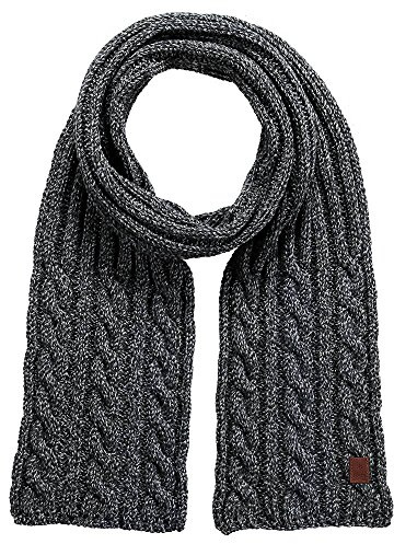 Barts Herren Twister Scarf Schal, Schwarz (BLACK 0001), One size (Herstellergröße: UNI)
