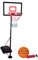 Dunlop Basketballkorb Set – Basketball Korb Höhenverstellbar: 165 - 205 cm – Basketballkörbe mit Basketballständer, Ball und Pumpe – Basketballkorb Outdoor mit Füllbarer Fussstand - Schwarz