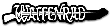 Aufkleber/Sticker Waffenrad Fahrrad Zivil Militärfahrrad Logo 10x2cm A3049