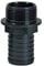 Ribimex PRRAC2X51 Raccordo Scanalato, Plastica, M, 2/50, Nero, 10x7x7 cm