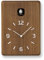 Lemnos Kuckucksuhr Cucu/Designer Cuckoo Clock aus Japan/Kuckucksuhr mit Batterie und Lichtsensor/Vogeluhr aus Holz/Kuckucksuhr modern Design - Farbe Braun