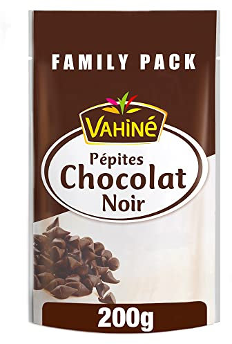 VAHINE - Pépites de Chocolat Noir 200 g (Family Pack) (l'emballage peut varier)
