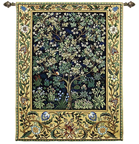Signare Tapisserie Wand hängen - William Morris Baum des Lebens Blau - 103cm x 138cm