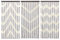 JVL 11-087 Provence Hanging Wooden Beaded Door Curtain Screen, Green, 90 x 180 cm