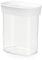 EMSA 513555 Vorratsdose Optima | Für Trockenvorräte | 0,38 L | Stapelbar | Rechteckig | 100 % keimfrei | Frische-Dichtung | 100 % Sicher | Weiß/Transparent