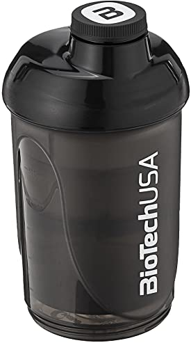 Biotech USA 24060401 Shaker Wave+ Noir 600 ml(+250 ml+100 ml)