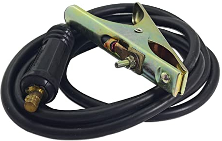 RIVERWELD Groud Earth Clamp 300Amp and Wire 25mm² Connector Plug DKJ35-50mm² 3Meters for Welding MMA ARC